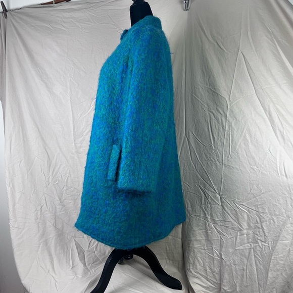 Vintage mohair/ wool blend zip coat. Hand woven in Ireland. - Picture 13 of 13